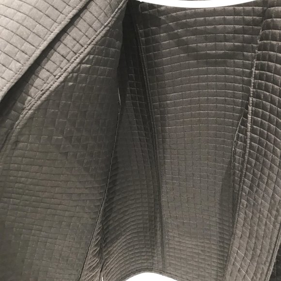 Harvé Bernard Women Quilted Coat Jacket Size XL Open Front Minimalist - Picture 6 of 7